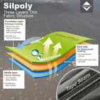 Onewind 12×10 ft Camo Camping Tarp, Billow Tarp Shelter Lightweight Waterproof Hammock Rainfly for Stealth Camping Army Military Bushcraft, Easy to Setup with Tent Pegs and Guyline, Camouflage