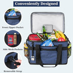 OPUX Cooler Bag, 48 Cans Insulated Soft Collapsible Portable Cooler, Soft Sided Leakproof Cooler for Beach Camping with Shoulder Strap, Ice Chest for Travel Road Trip Picnic, Navy Blue