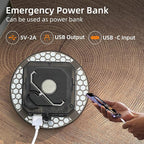 Transparent Portable Rechargeable LED Camping Lights,Waterproof Outdoor Light with 5000Lm,Super Bright Hanging Lanterns for Tents, Canopies & Outdoor Emergencies（Infinitely dimmable）