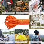 TECEUM 5/32" Paracord Rope 1000 – 1000ft / 200ft / 100ft / 50ft – Tactical Parachute Cord 4mm – 45+ Colors – Nylon String for Survival & Camping Gear – Stripe Cord for Survival – Utility Rope