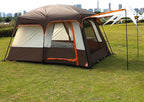 KTT Large Tent 6-12 Person,Family Cabin Tents,Straight Wall,3 Doors and 3 Windows with Mesh,Waterproof,Big Tent for Outdoor,Picnic,Camping,Family,Friends Gathering.