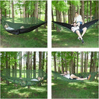 Camping Hammock with Mosquito Net and Rain Fly - Travel Hammock Bug Net - Hammock Tent for Outdoor Hiking Backpacking Travel Camping Accessories and Camping Gear…