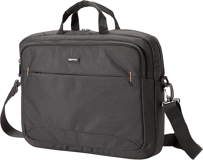 Amazon Basics Laptop Carrying Case Shoulder Strap, 10-pack, 17.3 inch, Black