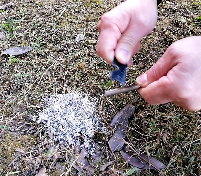 eGreen Magnesium Shavings – 10/15/20/25 Bag Fire Starter Packs – 99% Pure Magnesium for Camping, Hiking, Emergency, Survival Kits – Lightweight & Quick Ignition for Wet Conditions (25 x Mg)