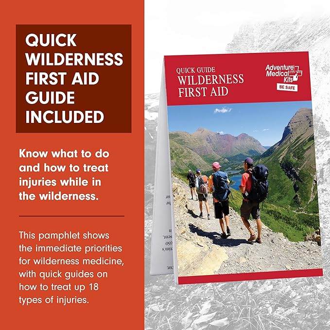 Adventure Medical Kits Sportsman Series Medical Kit - 100 - First Aid Kit for Camping, Hiking, Hunting & More - For 2 People for 4 Days - Includes Bandages, Medicine, Guide Book & More