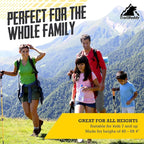 TrailBuddy Trekking Poles – Lightweight 7075 Aluminum Hiking Poles for Women, Men & Seniors – Collapsible Walking Sticks for Travel, Trails & Balance