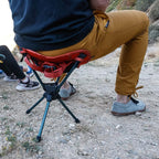 GRAND TRUNK Compass 360° Swivel Stool – Clay Red | Lightweight, Foldable & Waterproof with Carry Bag | Portable Camping Seat for Hunting, Fishing & Outdoor Sports