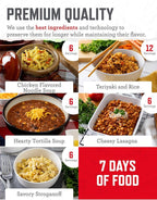 ReadyWise Entrée Bucket - 60 Servings, Emergency Food Supply for Survival Kit, Protein Meals, Freeze Dried Food, Ready to Eat Camping & Road Trip Essentials, up to 25 Year Shelf Stable Life