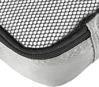 Amazon Essentials 4-Piece Packing Cubes Travel Accessories Set, Luggage Organizer with Double Zipper, Mesh Top, 100% Polyester, Slim, Gray (Previously Amazon Basics)