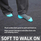 Drymate Tent Carpet Mat, Protective Waterproof Liner Keeps You Warm & Dry, Camping Floor Rug Accessory (7'4" x 8'4"), Durable, Lightweight, Soft & Comfortable, Trimmable Material (USA Made) (Charcoal)