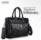 HAMMONDS FLYCATCHER Genuine Leather Laptop Bag for Men, Padded 15.6" Laptop Sleeve, Leather Messenger Bag for Men Briefcases