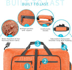 Vomgomfom Travel Duffle Bag for Men,65L 85L 115L Foldable Travel Duffel Bag with Shoes Compartment Overnight Bag for Men Women