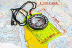 TurnOnSport Orienteering Compass - Advanced Scout Compass for Hiking, Camping, and Backpacking - Best Survival Gifts for Kids