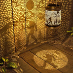 Bigfoot Solar Lantern for Garden Outdoor Decor – Hanging Metal Light Decoration for Patio, Yard, Lawn, Pathway, Backyard – Sasquatch Gift for Mom, Women, Grandma