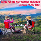 Huwena 10 Pack Folding Camping Chairs Bulk with Cupholder Carry Bags Lightweight Camp Chairs Collapsible Portable Outdoor Lawn Chair for Picnic, Beach, Outside