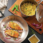 Tramontina Tri-Ply Clad Stainless Steel 14-Piece Cookware Set with Glass Lids, Pots and Pans Kitchen Set, Induction-Ready, Dishwasher-Safe, Made in Brazil