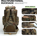 King'sGuard 100L Camping Hiking Backpack Molle Rucksack Military Camping Backpacking Daypack