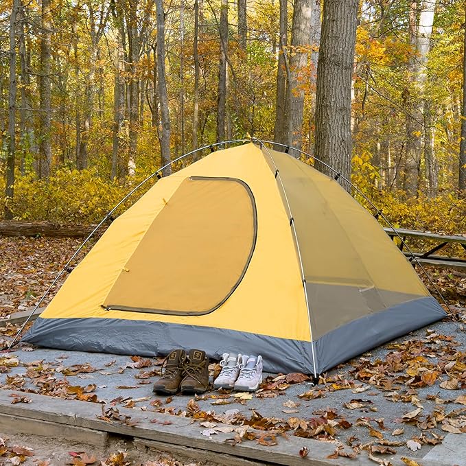 KAZOO Waterproof Backpacking Tent 2/3 Person Lightweight Camping Tents 2/3 People Hiking Tents Aluminum Frame Double Layer