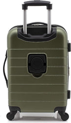 Wrangler Smart Spinner Hardside Luggage, 3 Piece Set, Olive Green