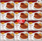 KJ Poultry Kosher Ready Meals - Beef Chulent & Kugel, MRE Meat Meals Ready to Eat, Shabbos Food (12 Pack) Prepared Entree Fully Cooked, Shelf Stable Microwave Dinner Travel, Military, Camping Survival