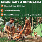 Superior Trading Fire Starter Pods in Resealable Packs - Fire Starters for Campfires, BBQ, Grill, Pit, Wood Stove & Charcoal Starter, 15-20-Min Burn, 30 Extra Large Pods, USA Made, Brown, 3.2 Lbs