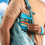 Cliganic Mosquito Repellent Pack (3 Wristbands + 6 Refill Pellets) - Adjustable, Natural DEET-Free, Essential Oil Infused