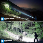 Cinlinso Rechargeable LED Flashlights 90000 High Lumens 2 Pack, Super Bright Flash Light with 7 Modes, IPX7 Waterproof, Powered Handheld Flashlight for Home Camping Emergencies