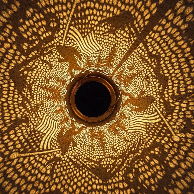 Bigfoot Solar Lantern for Garden Outdoor Decor – Hanging Metal Light Decoration for Patio, Yard, Lawn, Pathway, Backyard – Sasquatch Gift for Mom, Women, Grandma