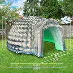 SAYOK Outdoor Portable Inflatable Igloo Dome Tent with Led Light for Party Wedding Event Camping