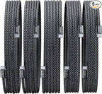 LISEN USB C Cable, 5-Pack [10FT] USBC to USBC Cable for iPhone 17 16e 15 Pro Max Charger Cord, 60W C to C Cable Fast Charging for Galaxy S25/S24/23, Switch 2, iPad, MacBook,Black
