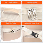 PIJUSHI Travel Backpack for Women Carry on Suitcase Backpack Flight Approved Personal Item Bag Fits 16 Inch Laptop(PE035 Beige)