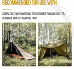 OneTigris Mesh Teepee Tent, Ultralight 1 Person Screen Room with Waterproof Bathtub Floor for Outdoor Camping Hiking Backpacking Bushcraft Tarp Hot Tent Shelter