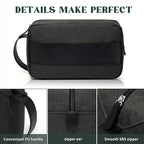 Vorspack Toiletry Bag for Men - Water Resistant Travel Bag for Toiletries, Bathroom Essentials, Travel Accessories, Gifts - Grey (Pack of 2)