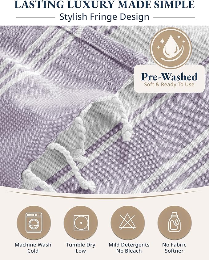 LANE LINEN Beach Towel 2 Pack - Pool Towel Oversized, Pre-Washed Extra Large Beach Towels, Sandless Beach Towel, Quick Dry Travel Towel, Large Pool Towels, 39"x71" - Day Break