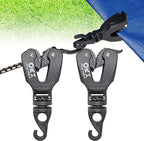 ORXPLUS TOOLS 2pcs ONE-HANDED TARP CLIPS with HOOK Tent Clips Awning Clamp Set Tent Clamps for Camping Canopies, Car Cover, Winter Boat Cover, Pool Cover, Sun Shade