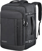 55L Carry On Backpack, Extra Large Travel Backpack for Men & Women, Expandable 60L Big Capacity Bag For Airplanes, Travel Gifts for Men Women, Fits 18.4 Inch Laptop, Luggage Suitcase Daypack, Black