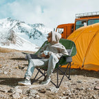 Oversized Camping Chair, Portable Folding Camping Chairs with Side Pocket, Cup Holder and Carry Bag, Heavy Duty Outdoor Camping Chairs for Adults, Fishing, Sports, Trip, up to 400lbs, Style 7