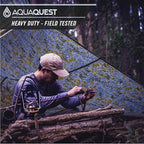 AquaQuest Defender Tarp – Heavy-Duty Waterproof (20,000 mm) Seam-Taped Rain Fly for Camping, Bushcraft & Survival