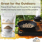 MOUNTAIN ESSENTIALS Freeze-Dried Pork Sausage Crumble – Fully Cooked & Ready to Eat | Traditional Flavor | Premium Quality Everyday Meals, Camping & Emergency Survival Food | 10 Servings | Made in USA | 7-Year Shelf Life