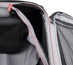 DELSEY PARIS Helium DLX Softside Expandable Luggage with Spinner Wheels, Black, Checked-Medium 25 Inch