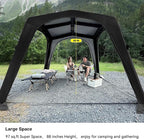 4-6 Person Inflatable Camping Tent Tarp Sun Shelter Blow Up Tent Easy Setup Waterproof Portable Air Canopy House Gazebos for Camping Backpacking Hiking Picnics Fishing