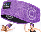 MUSICOZY Sleep Headphones Bluetooth 5.4 Headband, Wireless Earphones Music Sleep Earbuds Sleeping Eye Mask with HD Stereo Speakers for Workout Running Travel Yoga, Ideal Gifts for Women Men