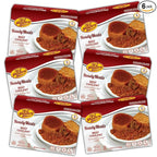 KJ Poultry Kosher Ready Meals - Beef Chulent & Kugel, MRE Meat Meals Ready to Eat, Shabbat Food (6 Pack) Prepared Entree Fully Cooked, Shelf Stable Microwave Dinner Travel, Military, Camping, Survival