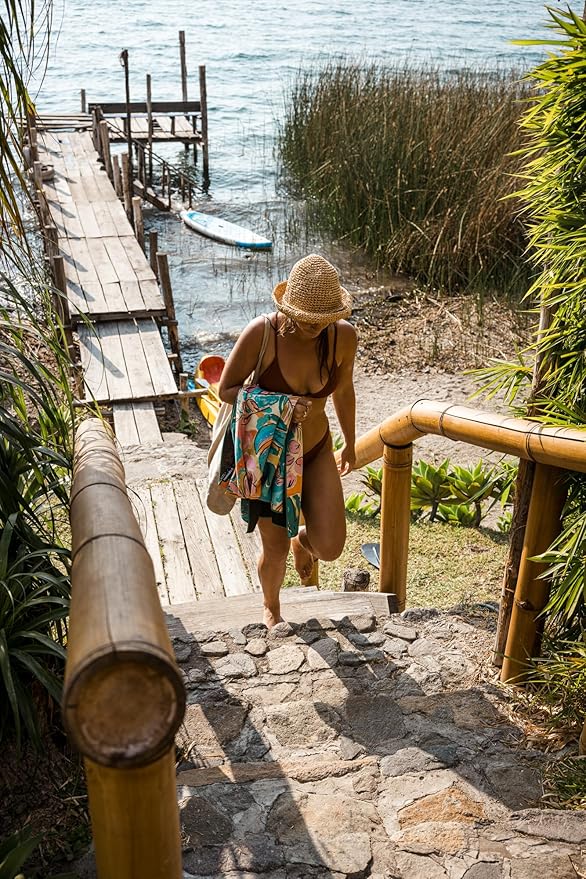 Nomadix Original Towel - Perfect for Beach, Pool, Travel, Camping, Yoga - Made with Recycled Materials - Super Absorbent - Sand Resistant - Jungle - 72.5x30