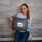 EverSnug Premium Travel Blanket Pillow - Soft 2 in 1 Airplane Blanket with Soft Bag Pillowcase, Hand Luggage Sleeve and Backpack Clip (Grey)