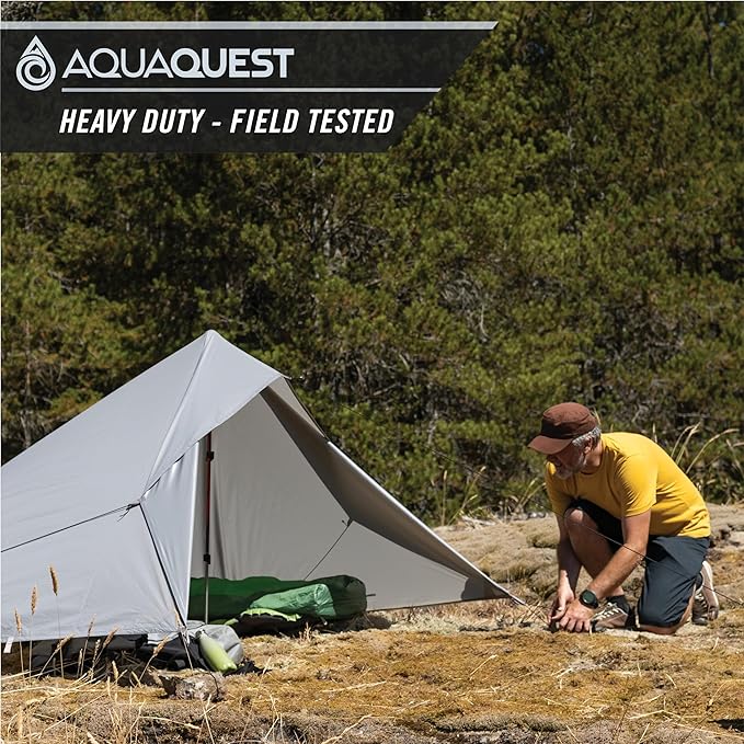 AquaQuest Defender Tarp – Heavy-Duty Waterproof (20,000 mm) Seam-Taped Rain Fly for Camping, Bushcraft & Survival