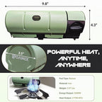 Roamix 17,700 BTU Foldable Butane Camping Stove – 5,200W Portable Gas Burner with Carrying Bag for Outdoor Cooking, Backpacking & Emergency Use