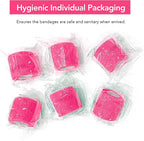 RISEN Cohesive Bandage 2” x 5 Yards, 6 Rolls, Self Adherent Wrap Medical Tape, Adhesive Flexible Breathable First Aid Gauze Ideal for Stretch Athletic