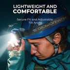 Rechargeable Headlamp Flashlight,Super Bright LED Head Torches,Sensor Control, 6 Light Settings, IPX5 Waterproof & Lightweight, Ideal for Camping, Running & Hiking Outdoor (2, Black)