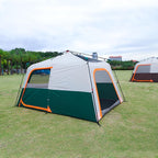 KTT Instant Tent 6 Person(B),Large Family Cabin Tents,Automatic Tent Build Quickly in 60S,2 Rooms,2 Top Windows,3 Doors and 3 Windows with Mesh,Waterproof,Big Tents for Outdoor,Picnic,Camping.